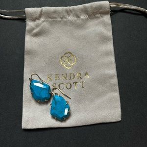 Kendra Scott Rosenell Aqua Gold Earring